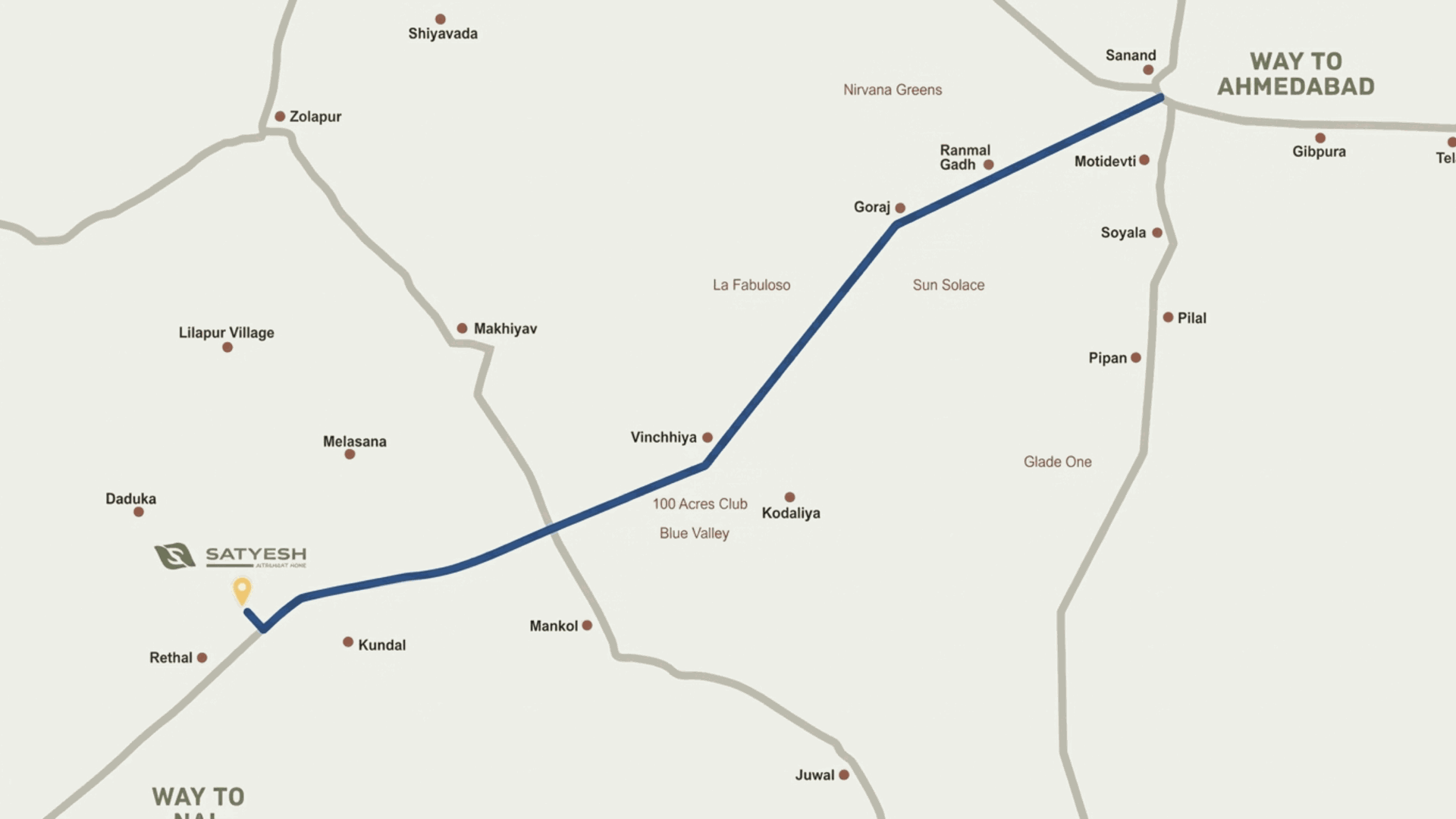 Satyesh Retirement Home Location Map